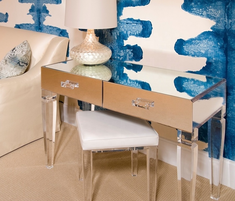 Modern Mirror Acrylic Vanity Table for Makeup