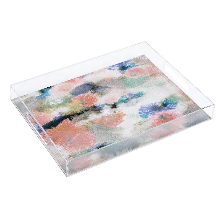 Customized Acrylic Special Tray,  Acrylic Clear Bed Tray,  Acrylic Lucite Serving Tray