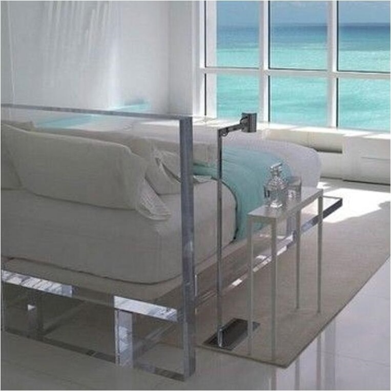 Custom Modern Lucite Acrylic Bed Frame for Bedroom Furniture