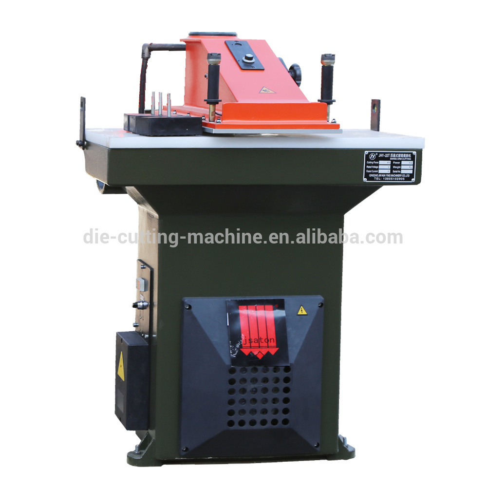 Swing arm leather shoe sole cut machine clicker press