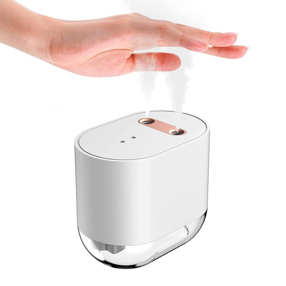 2021Newest design Double Hole Automatic Alcohol Dispenser, Touchless Hand Sanitizer Dispenser 100ml/7.2ozc alcohol spray