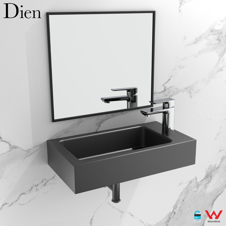 DIEN Manufacture Watermark Cold and Hot Health Fancy Single Hole Bathroom Faucets