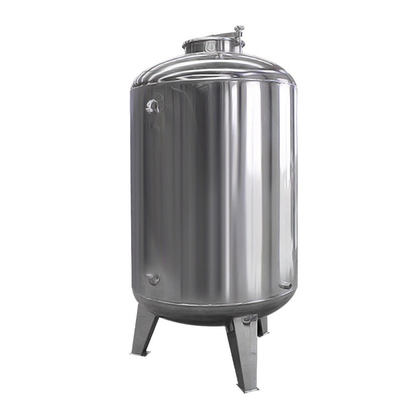 ss 304/316 stainless steel water tank activated carbon quartz sand filter stainless steel water tank