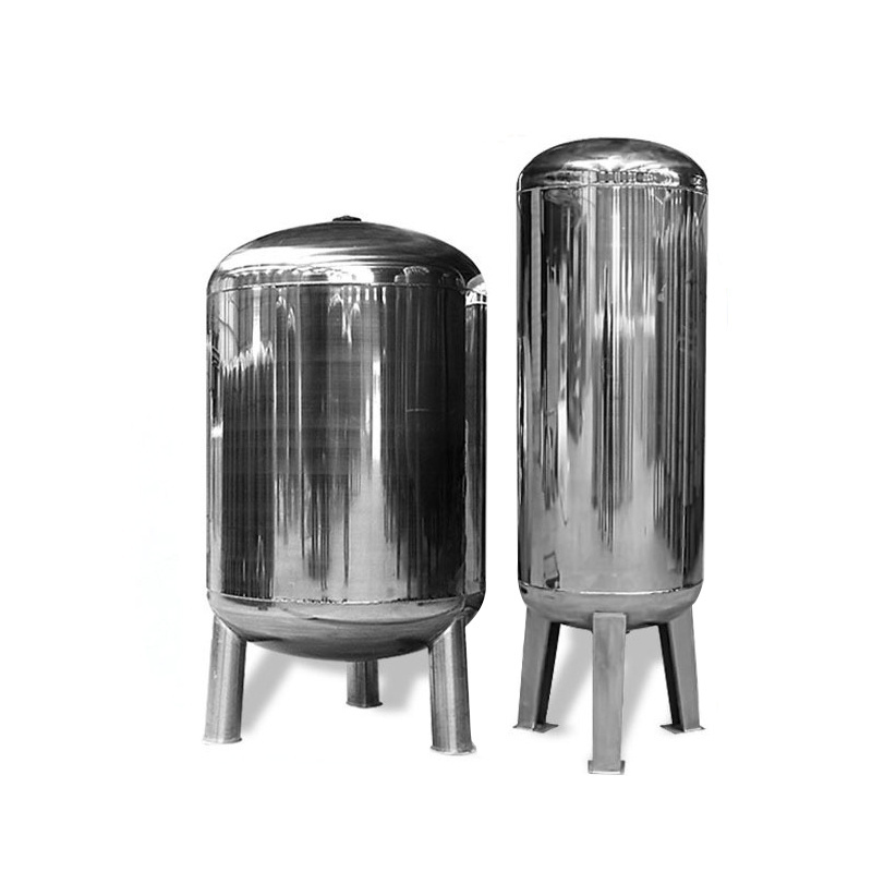 ss 304/316 stainless steel water tank activated carbon quartz sand filter stainless steel water tank