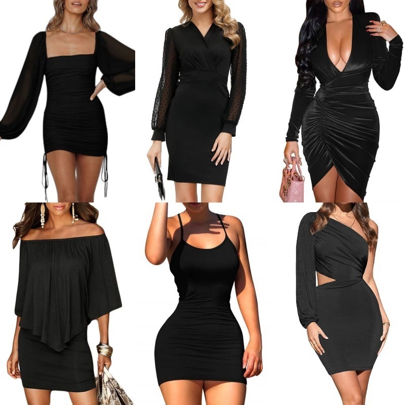 Wholesale Cotton Knit Bodycon Dresses Women Sexy Lady Long Slip Casual Elegant Maxi Dresses