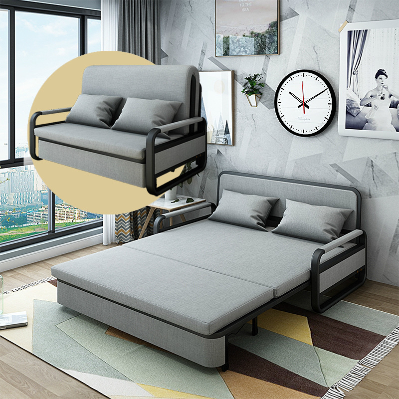 Folding living room furniture fabric multifunctional folding sofa bed pull out sofa bed sofa bed with storage