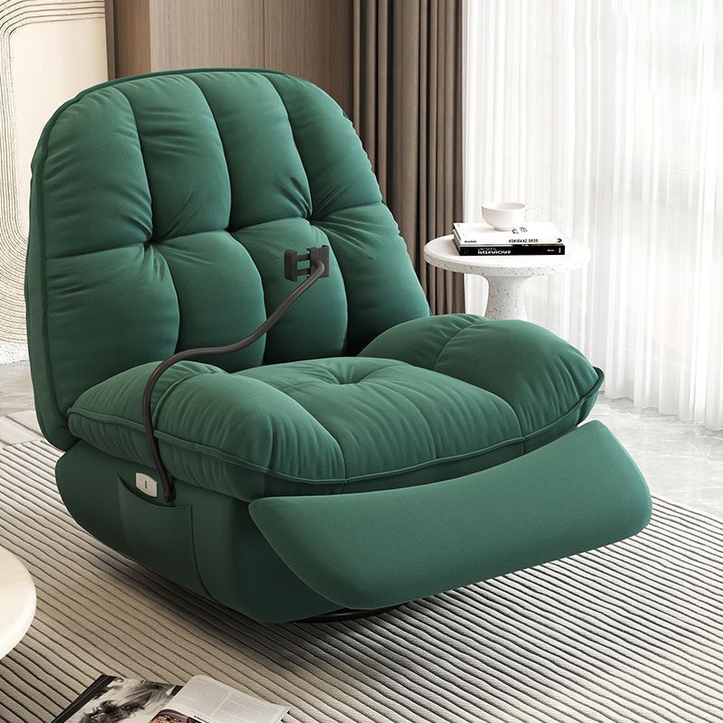 Hot selling living room furniture large swivel solid wood single recliner sofa rocking chair cloud sofa with phone holder