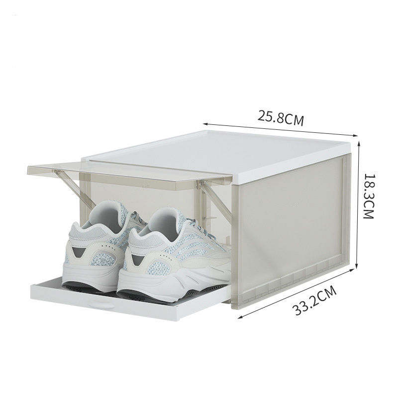 Cheap living room furniture acrylic transparent shoe box storage plastic shoe box thin shoe cabinet for storage