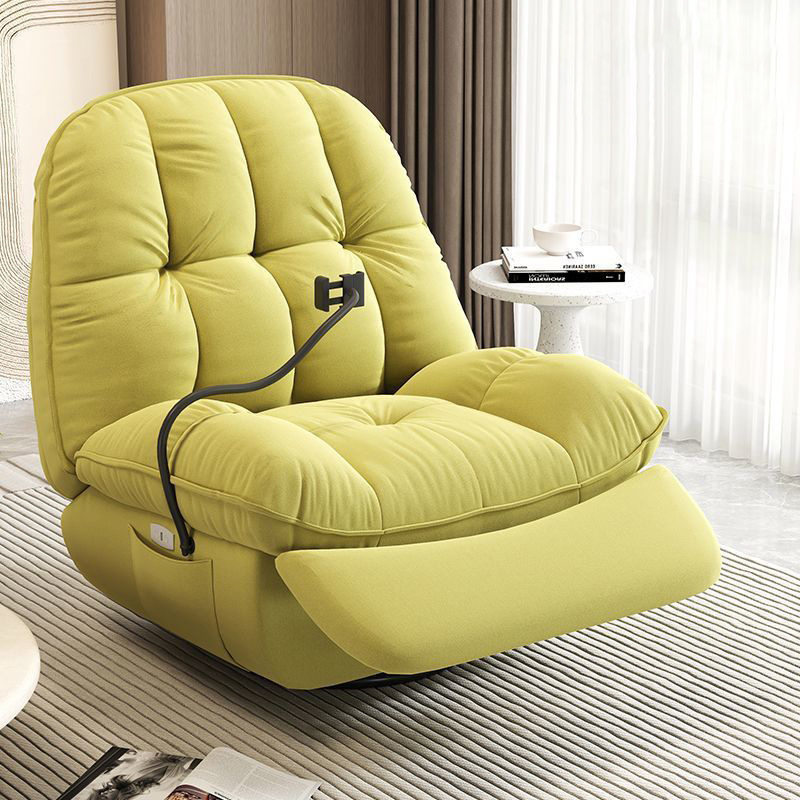 Hot selling living room furniture large swivel solid wood single recliner sofa rocking chair cloud sofa with phone holder