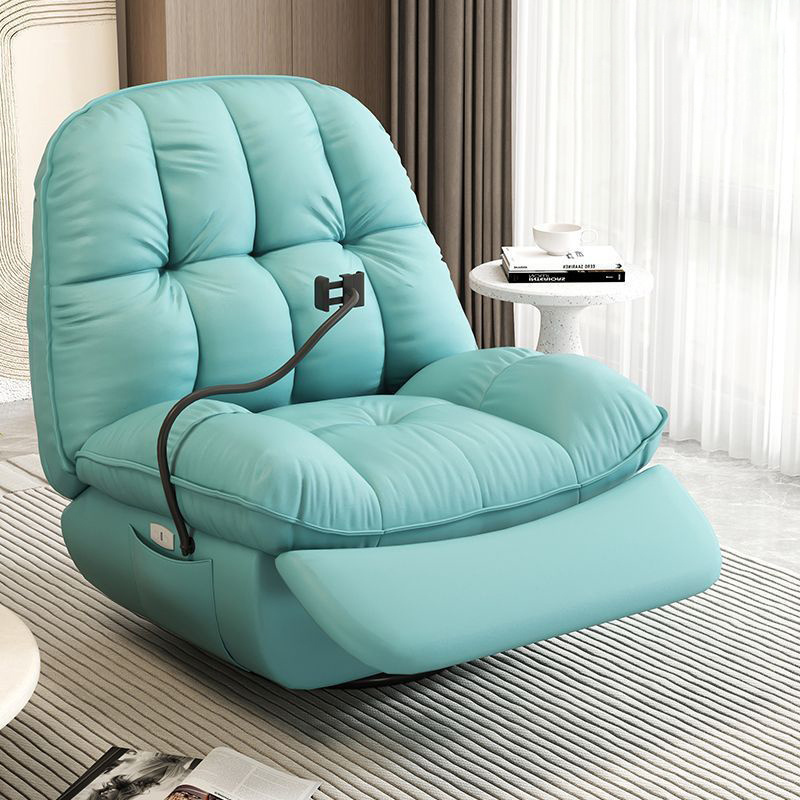 Hot selling living room furniture large swivel solid wood single recliner sofa rocking chair cloud sofa with phone holder