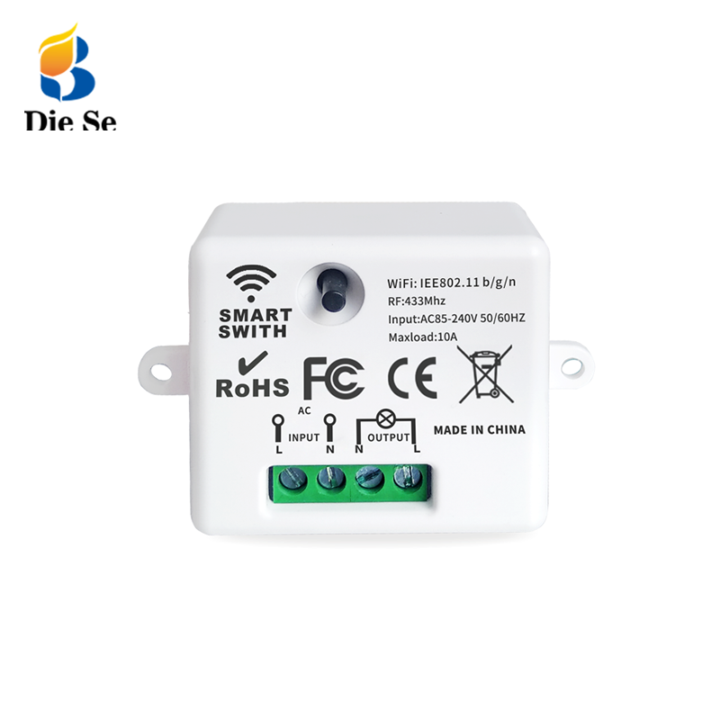 Switch Tuya  Mini RF 433Mhz WiFi Relay Module Controller Smart Life APP Light Wall Timer Google Home Alexa 110V 220V