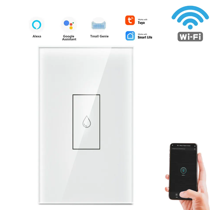 Remote Voice Timer Google Home Alexa Air Conditioning Water Heater 20A Tuya US Touch Wall WiFi Boiler Smart Switch