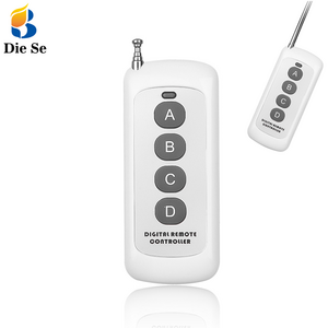 Remote Control 4 Button 433MHZ Transmitter RF Long Range Wireless Remote