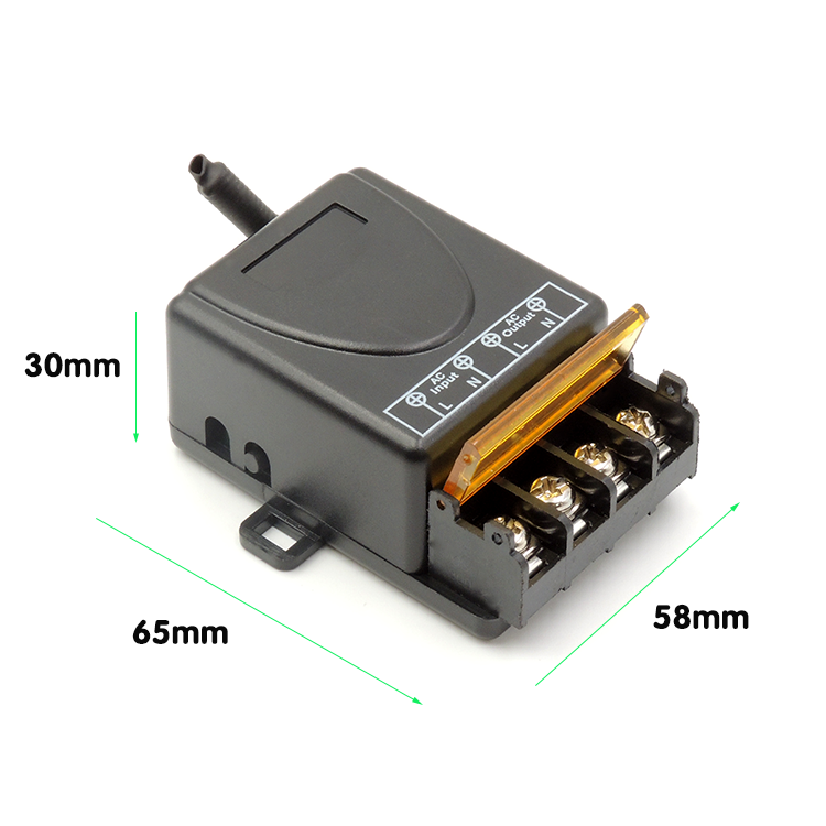 Factory Price 433MHz AC 110V 220V 30A Hign Power Relay Wireless Remote Control Switch for Light Waterpump Fan Lamp (1+2 Set))