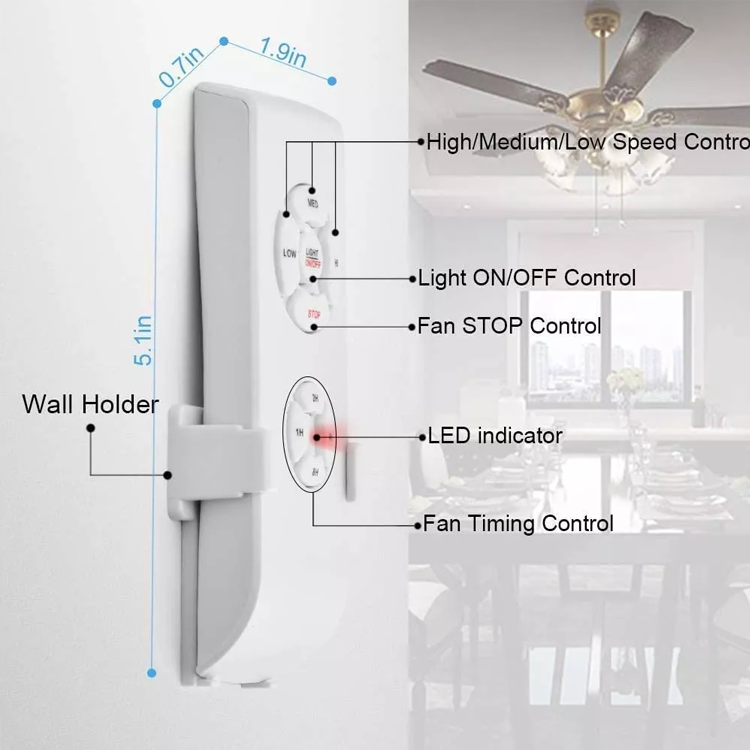 Wireless Ceiling Fan Remote Control Switch Factory Supply Ceiling Fan Remote Control Kit  For Fan And Light