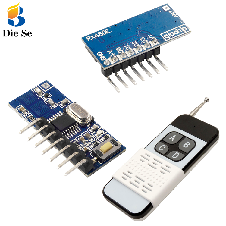 433mhz rf transmitter and receiver module Rf remote control module kit Rf remote control module