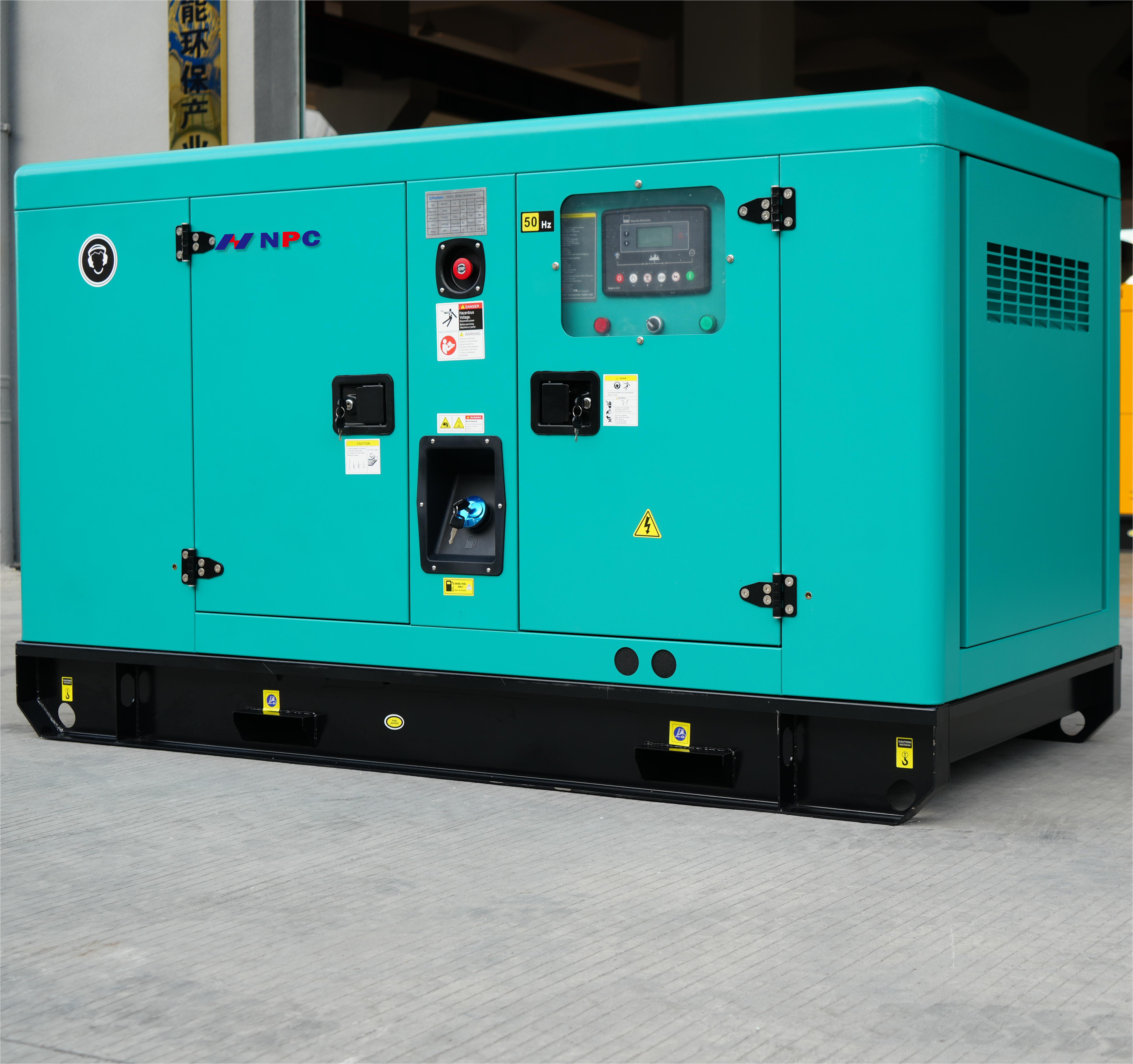 NPC 30kva 40kva 50kva  ricardo cummins super silent diesel generador set for 20kva 20kw electric power generation