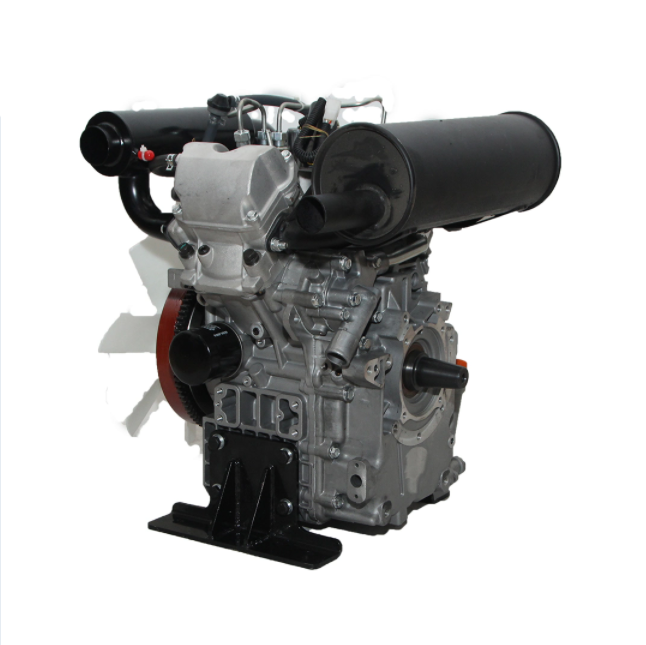 12kw 16HP V type Electric Start Water Cooling twin Cylinder Diesel Engine 2V80