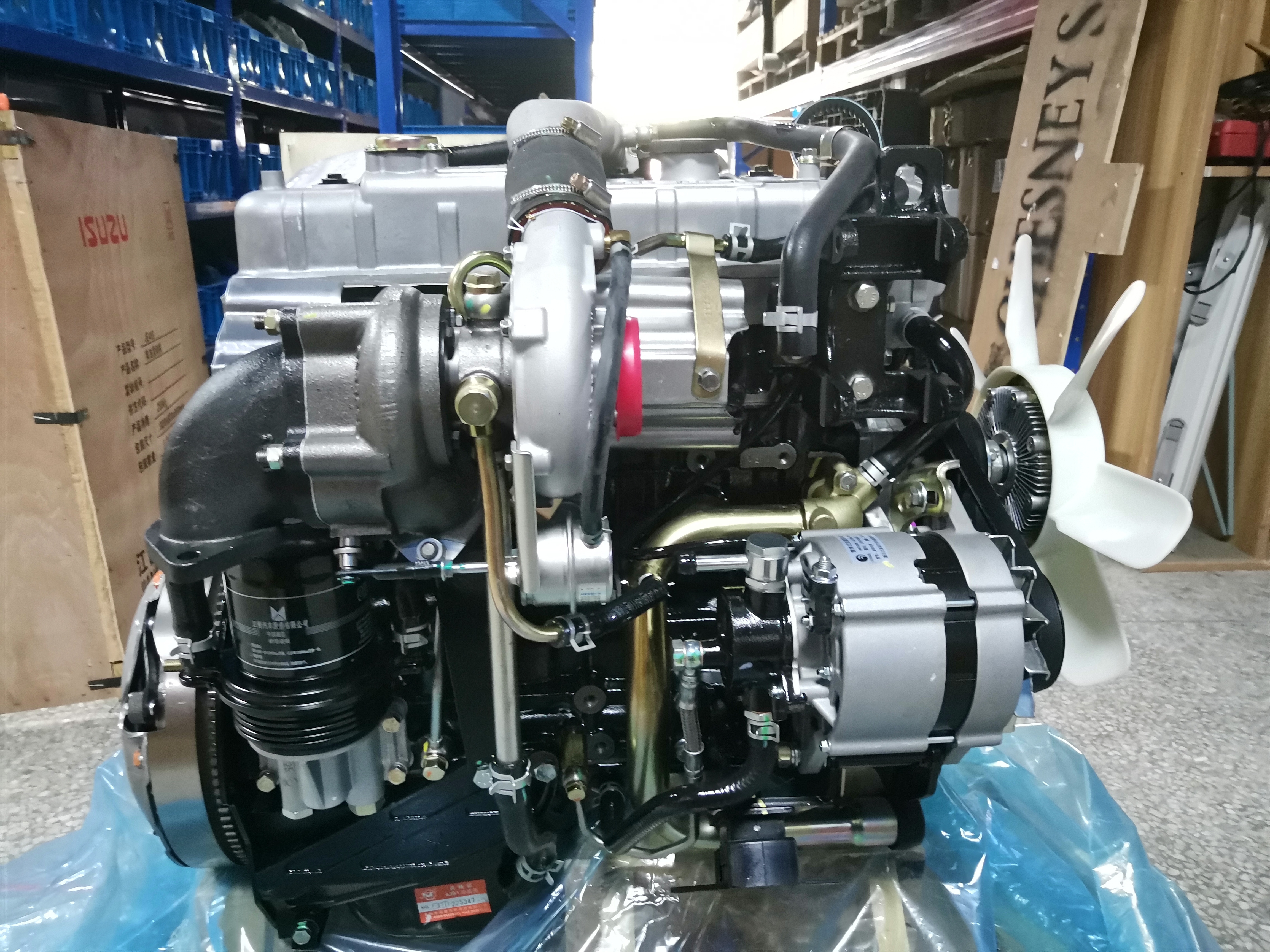 Brand new  68kw 4 cylinder 2.8L  Isuzu 4JB1T diesel engine used for light truck