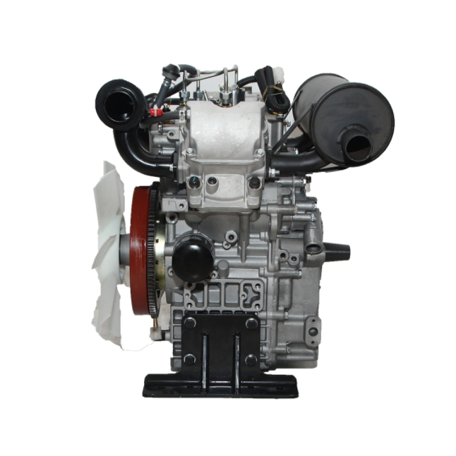 12kw 16HP V type Electric Start Water Cooling twin Cylinder Diesel Engine 2V80