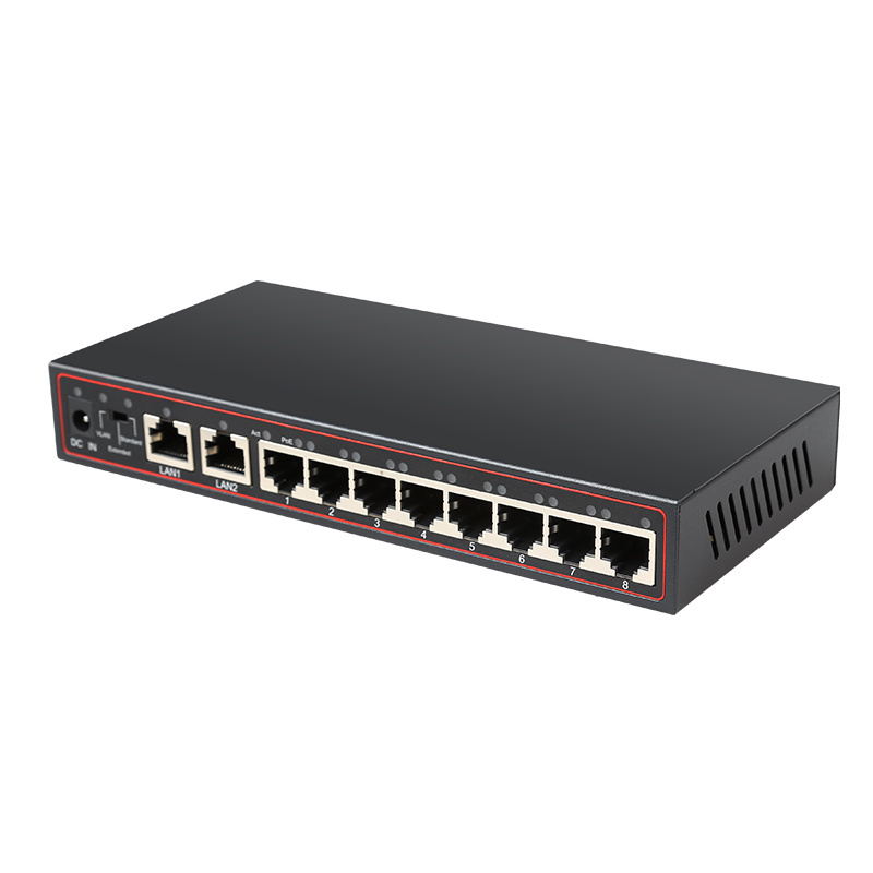 Diewu 10/100 mbps PoE network switch 10 ports for IP camera