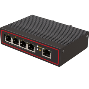 DIEWU  8 port 10/100M DIN-Rail Unmanaged industrial Ethernet Switches 5V-58V