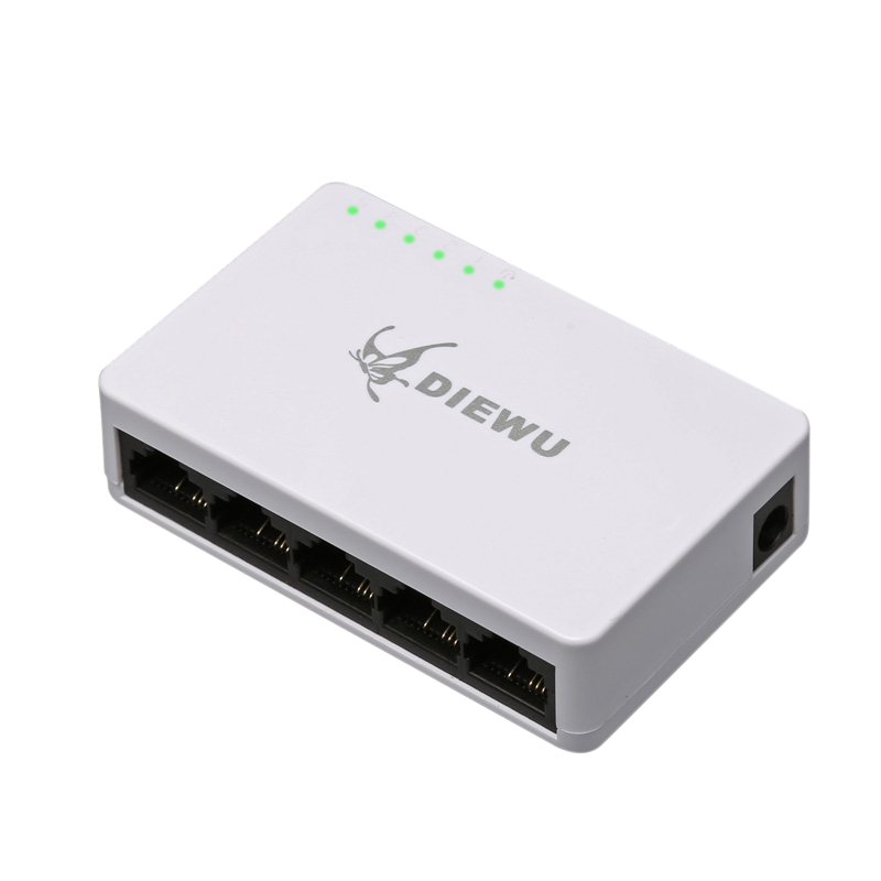 DIEWU factory 5 ports unmanaged 10/100Mbps ethernet lan switch