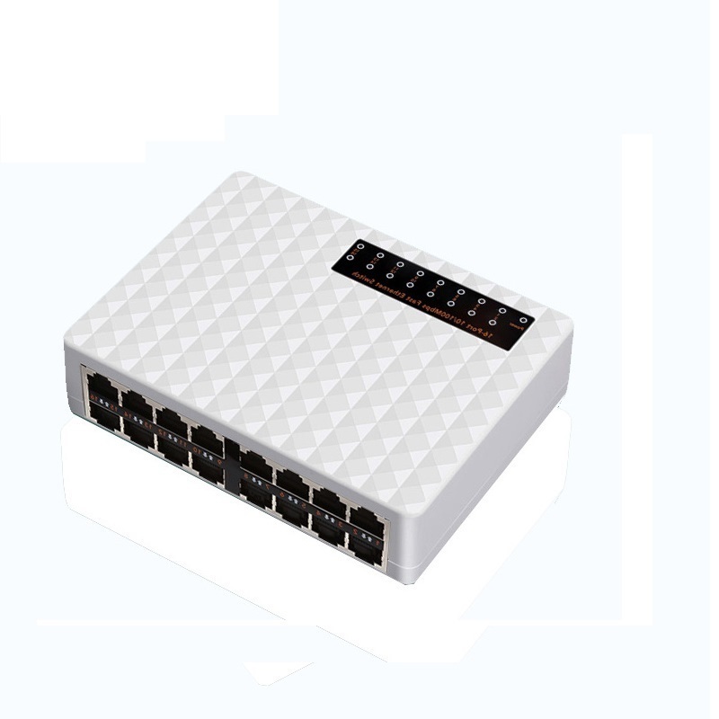 Whole sale  ethernet switch 16 port 10/100 m plastic housing network switch 2 layer ethernet switch