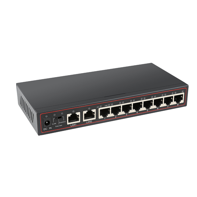 Diewu 10/100 mbps PoE network switch 10 ports for IP camera