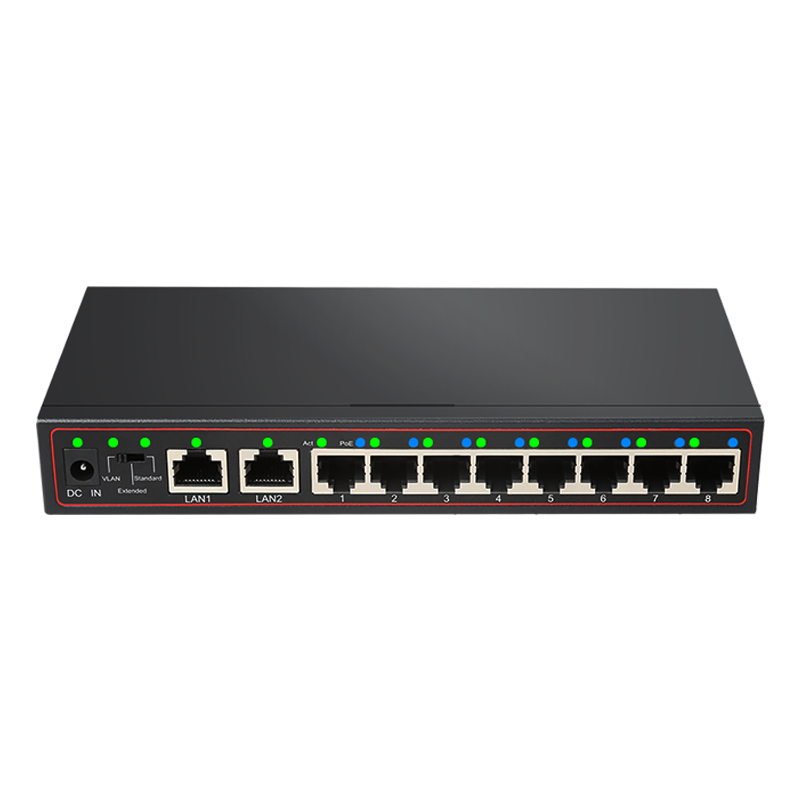 Diewu 10/100 mbps PoE network switch 10 ports for IP camera