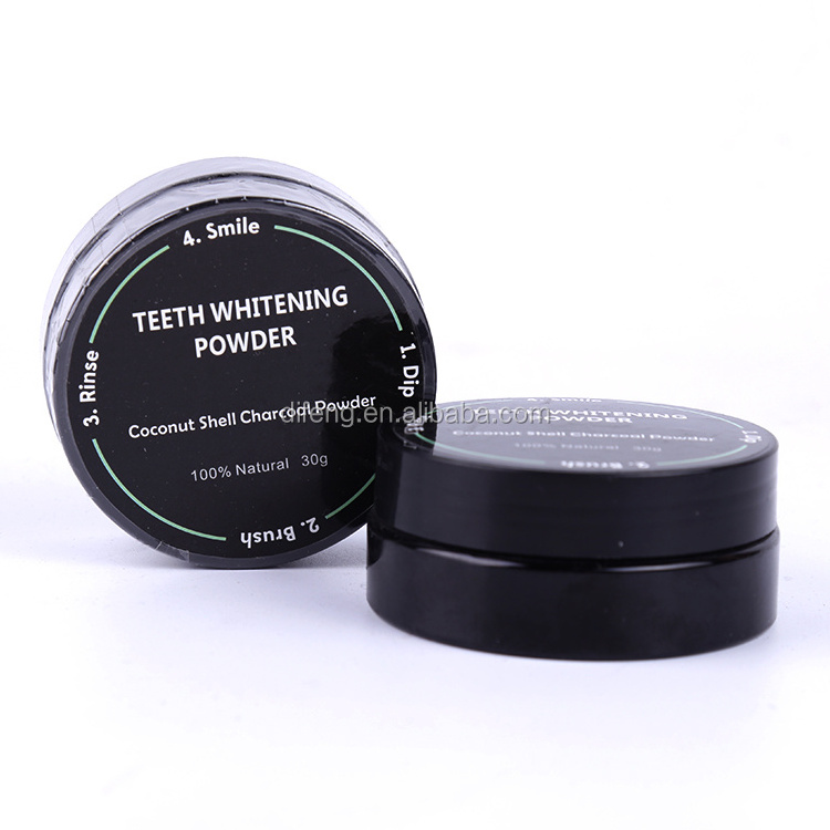 hot sell active charcoal natural whitening teeth kit with coconut charcoal powder and toothpaste