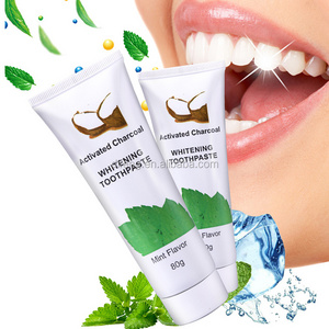 Wholesale cheap active coconut charcoal natural toothpaste with teeth whitening powder