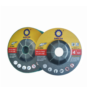 100*6*16 mm 25PACK 4" X1/4" X5/8" Type 27 polishing Grinding Stainless Steel and iron Metals Grinding wheel