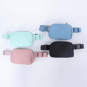 Everywhere 38 Color Waterproof  Over The Shoulder Mini Cross Waist Nylon Bum Bag Unisex Sport Fanny Pack Crossbody Pink Belt Bag