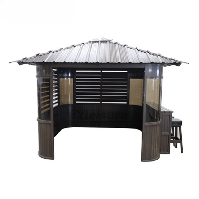 hot sale outdoor living spa hot tub shelter outdoor garden spa gazebo spa privacy enclosure