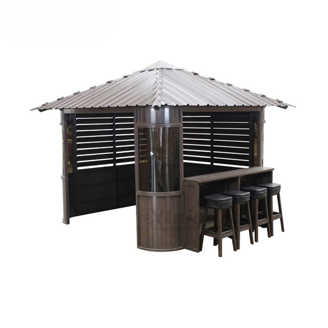 hot sale outdoor living spa hot tub shelter outdoor garden spa gazebo spa privacy enclosure