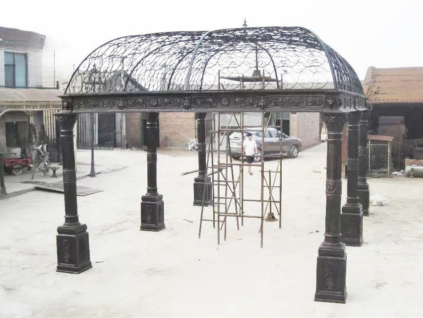 Outdoor Large Decorative Garden Cast Iron Gazebo