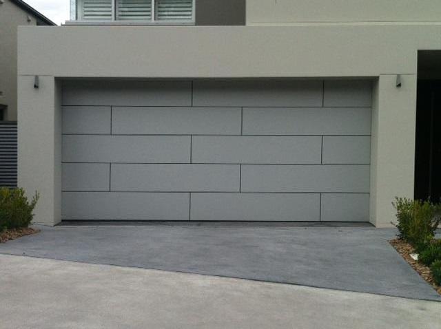 Modern Customized Alucobond Overhead Garage Doors