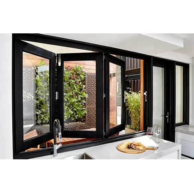 USA hurricane proof NOA standard good performance NFRC Impact window and folding Windows for Storefronts and Villas