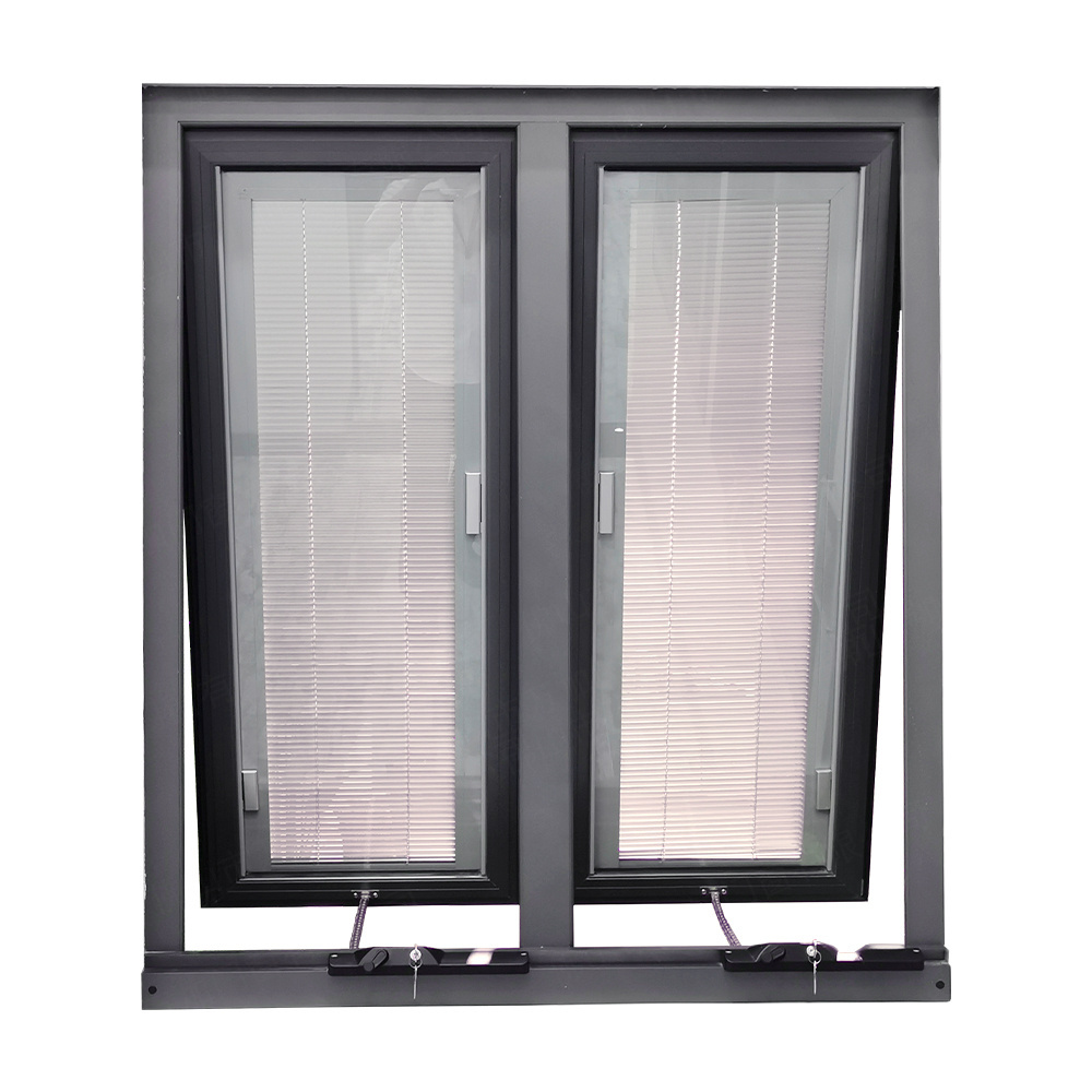 Aluminum alloy window Security Double Glazed Tempered Glass Windows Design Awning Window Aluminum Alloy Tilt Window