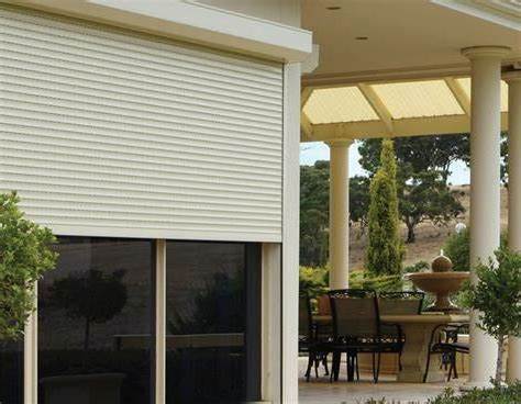 External Roller Shutters Electric Patio Security Rolling Doors For Customization