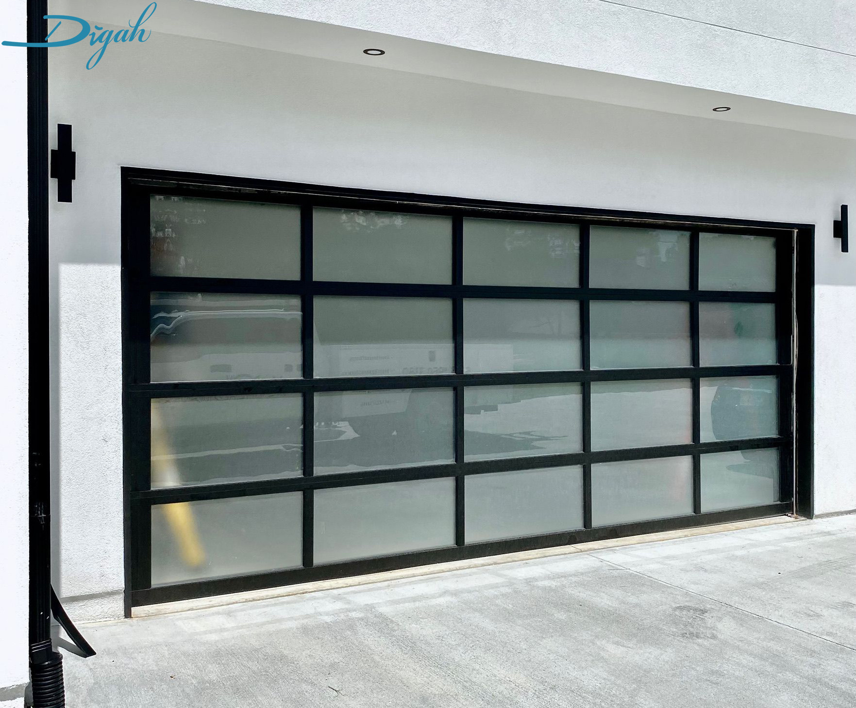 Garage Door Design Hinge Doors Aluminium Security French Sliding Glass Customized Color Tempered Glass or Imported Acrylic Diyou