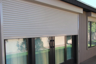 External Roller Shutters Electric Patio Security Rolling Doors For Customization