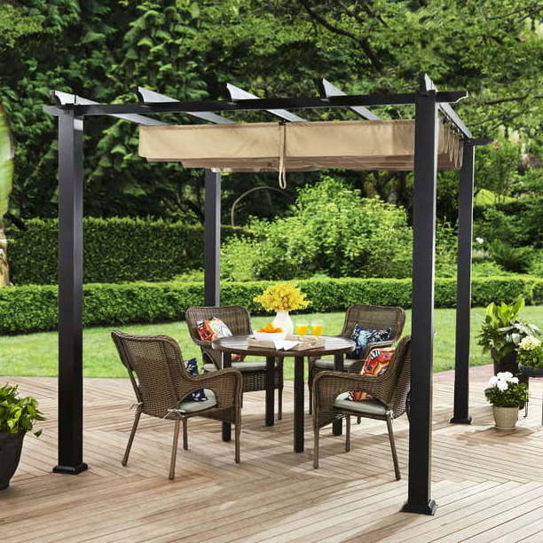 Gazebo metal green houses motorized louver pergolas with electric louvre roof manual pergola