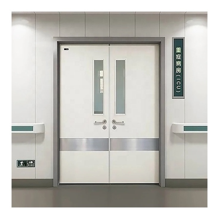 door Safety 90mins stairwell escape double steel doors fire-resistant metal door