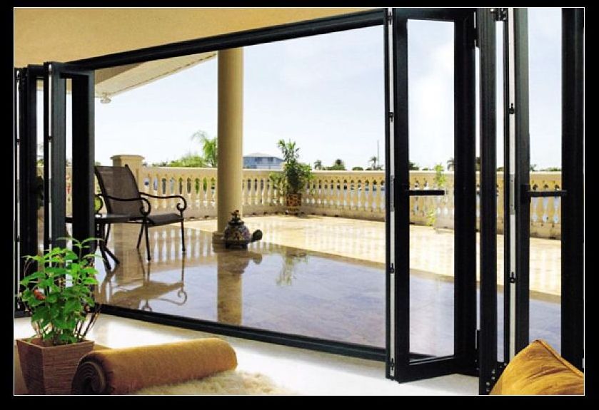 Digah bay windows for sale Professional factory folding hurricane proof aluminium door for sale