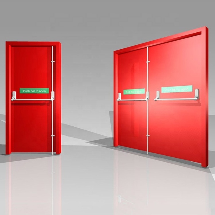 Interior security steel door China supplier fire rated safety door hotel room door