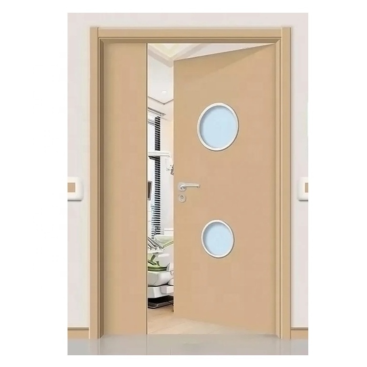 Fire Protection Project Door Residential Access Fire Door Commercial Steel Wooden Unequal Double Fire Rated Door