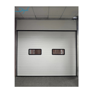 External Industrial Warehouse Dock Door Commercial Metal With Polyurethane Inside Sectional Doors