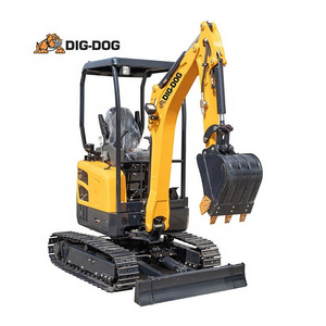 2 Ton Mini Digger excavator Machine Diesel Hydraulic Backhoe Micro Track Hoe Small Crawler Mini Excavator